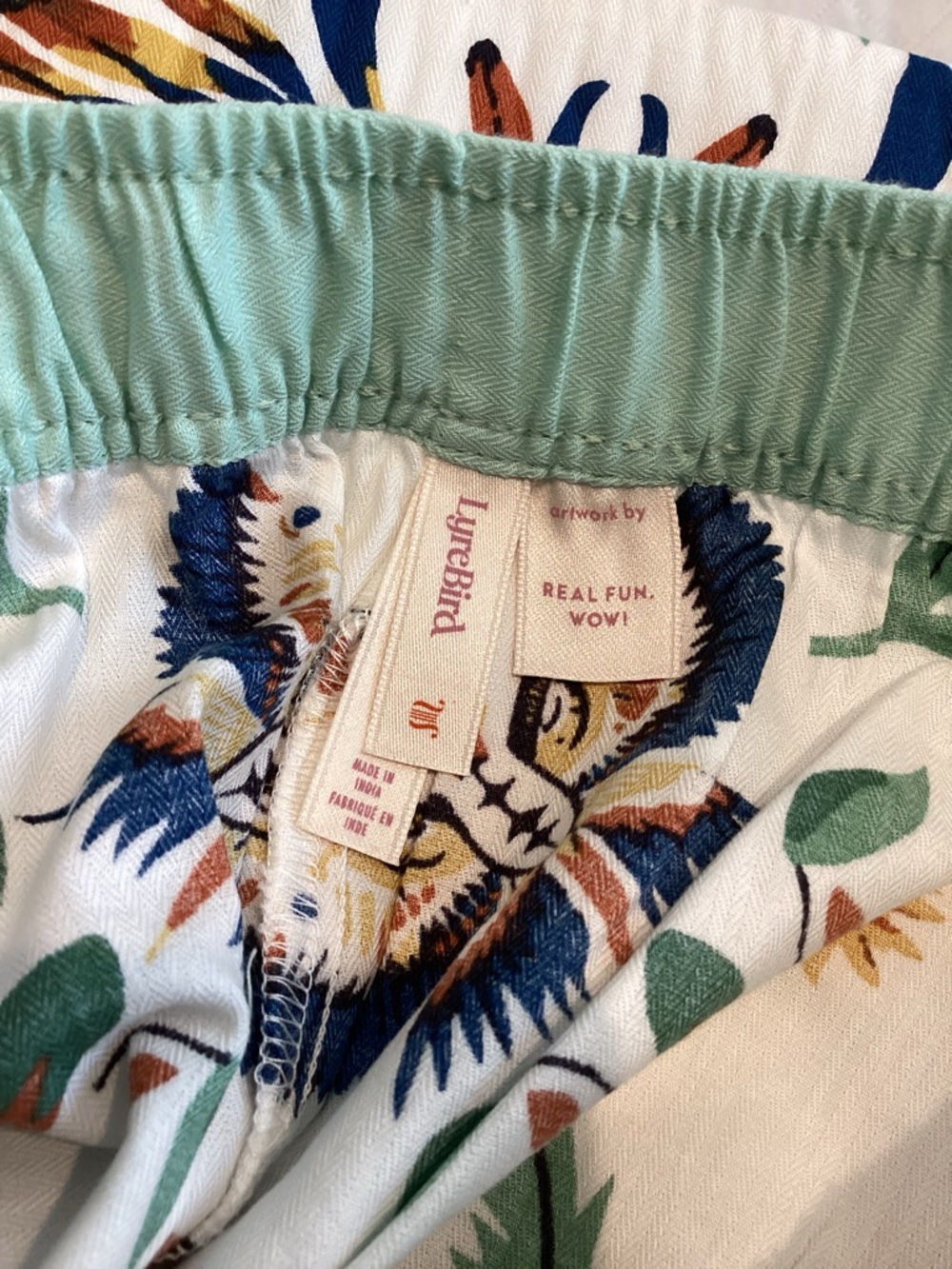 🐆Anthropologie LyreBird Cloud Flannel Pajama Pants NEW Medium - Picture 14 of 15